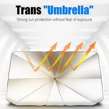 Universal Bil Solen Nuancer Paraply Dækker Telt Sammenklappelig Skjold Paraply Holder Auto Foran Vinduet Parasol Solens UV-Beskytter images