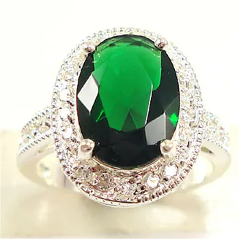 VAGZEB Bryllupsdag Ring med Strålende Oval Skære Cubic Zirconia Luksus Smykker Mode Cocktail Party Ringe til Kvinder images