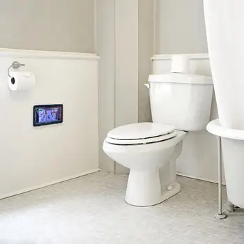 Vandtæt Mobiltelefon Max Punch-gratis vægmonteret Touch Screen Mobiltelefon Holder Badeværelse Toilet Brusebad Forseglet Beskyttende images