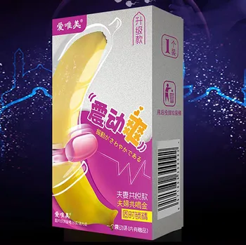 Voksen Gave 1box Voksen Ultra-tynd Ihærdighed, Mænd, Sex Forsyninger Latex Kondomer + Vibrerende Ring Ferie Toy Gave images