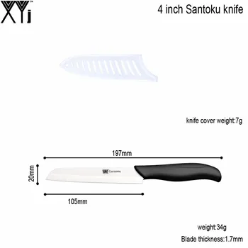 XYj Kage, som Serverer Japansk køkkenkniv 4 tommer Keramiske Knive Multi-Funktionelle Brød Kokken Madlavning kødkniv Køkken Værktøjer images